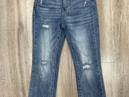 Jeans Straight By Risen In Blue Denim, Size: 0 Fashion