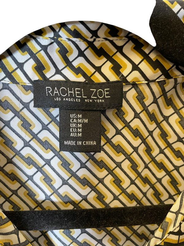 Blouse Long Sleeve By Rachel Zoe In Geometric Pattern, Size: M Online Sale