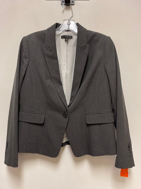 Blazer By Ann Taylor In Grey, Size: Mp Hot on Sale