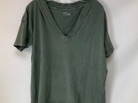 Top Short Sleeve By Aerie In Green, Size: S For Cheap