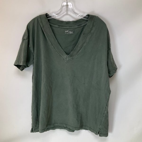 Top Short Sleeve By Aerie In Green, Size: S For Cheap