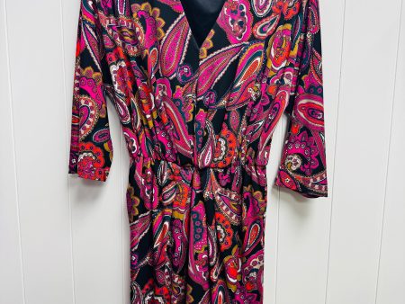 Dress Work By Trina By Trina Turk In Black & Pink, Size: S Supply