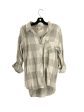 Top Long Sleeve By Altard State In Plaid Pattern, Size: M Sale