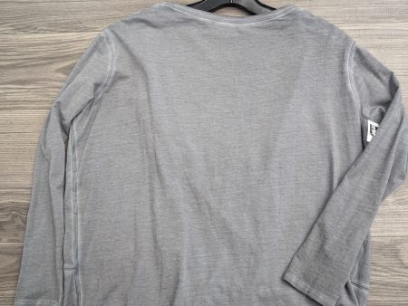 Athletic Top Long Sleeve Crewneck By Lululemon In Grey, Size: 6 on Sale