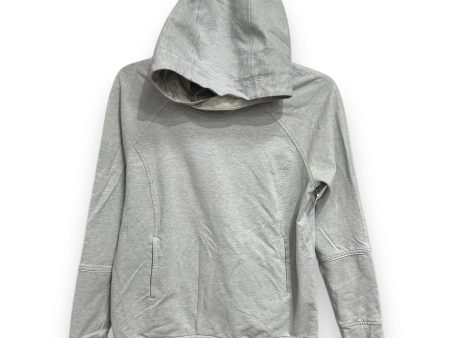 Athletic Sweatshirt Hoodie By Lululemon In Grey, Size: 8 Cheap