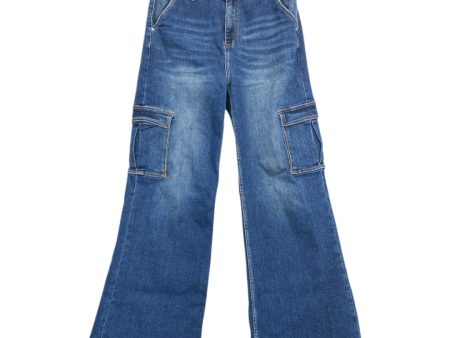 Jeans Wide Leg By Risen In Blue Denim, Size:12 Hot on Sale