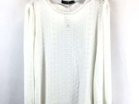 Top Long Sleeve Basic By Clothes Mentor In White, Size: Xl For Sale