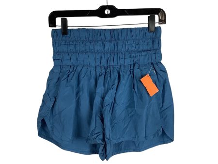 Athletic Shorts By Free People In Blue, Size: M For Cheap