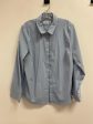 Blouse Long Sleeve By Time And Tru In Blue, Size: 2x Hot on Sale