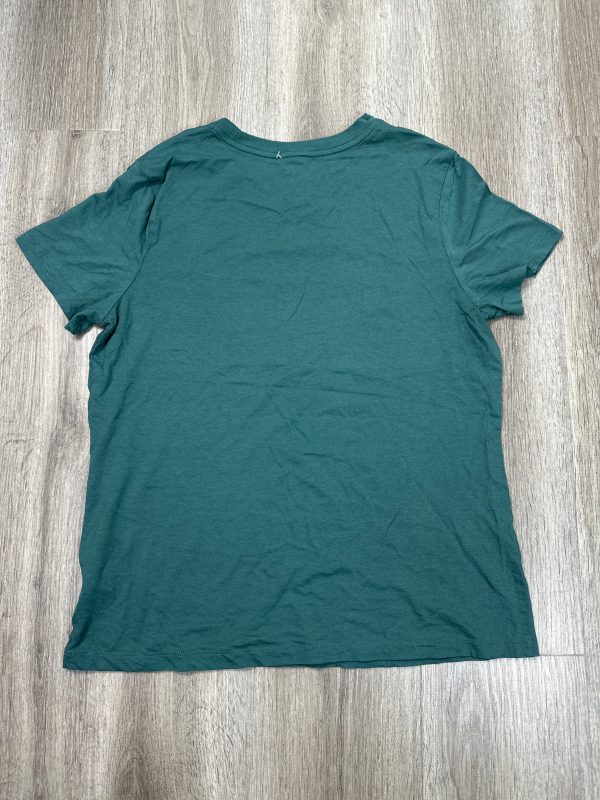 Top Short Sleeve Basic By A New Day In Teal, Size: L Supply