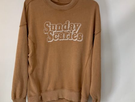 Top Long Sleeve By Aerie In Brown, Size: Xs Hot on Sale