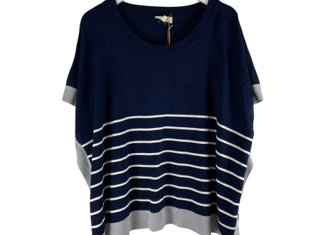 Sweater Short Sleeve By Entro In Blue, Size: L on Sale