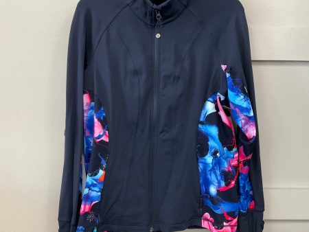 Athletic Jacket By Athleta In Blue, Size: Xl For Cheap