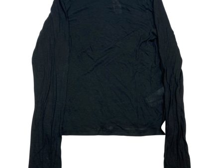 Top Long Sleeve Basic By Madewell In Black, Size: M Cheap