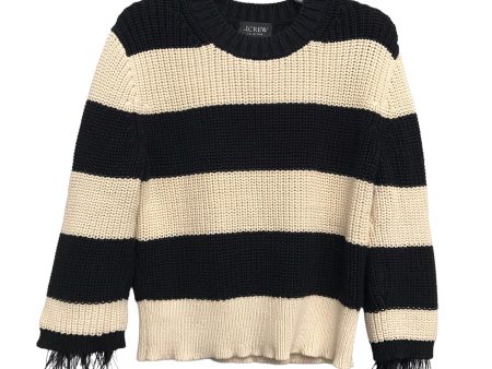 BLACK & CREAM SWEATER by J. CREW Size:M Online Sale