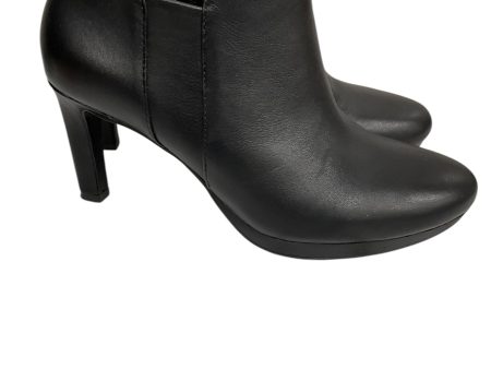 Boots Ankle Heels By Clarks In Black, Size: 9.5 Sale