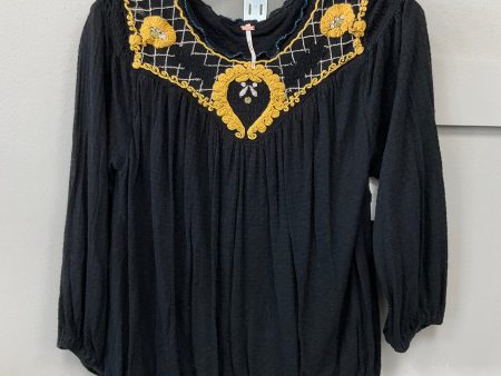 Blouse Long Sleeve By Free People In Black, Size: Xs For Sale