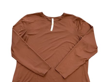 Athletic Top Long Sleeve Crewneck By Lululemon In Brown, Size: 18 Online now