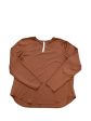 Athletic Top Long Sleeve Crewneck By Lululemon In Brown, Size: 18 Online now