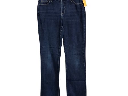 Jeans Straight By Not Your Daughters Jeans In Blue Denim, Size:12 Online Hot Sale