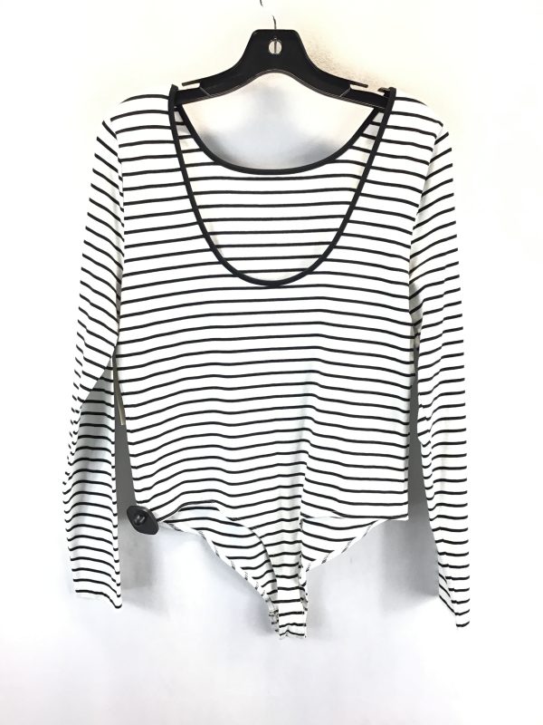 Bodysuit By Clothes Mentor In Striped Pattern, Size: L For Cheap