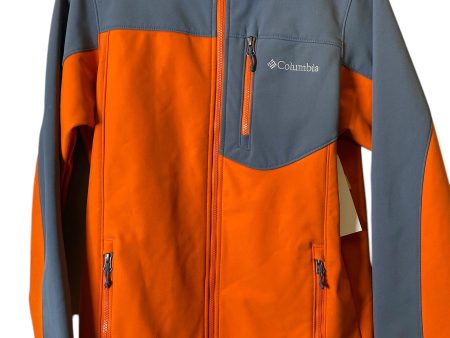 Athletic Jacket By Columbia In Grey & Orange, Size: S For Sale