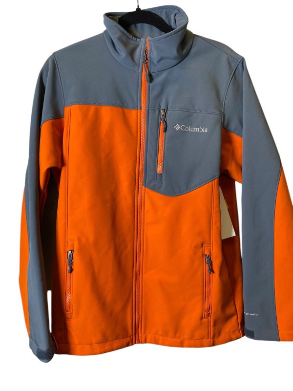 Athletic Jacket By Columbia In Grey & Orange, Size: S For Sale