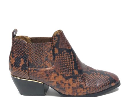 Boots Ankle Heels By New Directions In Snakeskin Print, Size: 8 Online Hot Sale