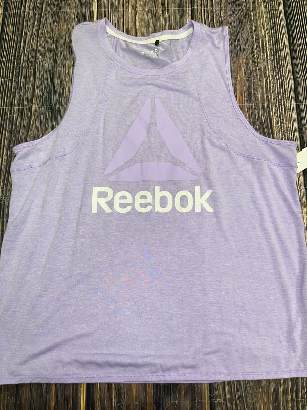 Athletic Tank Top By Reebok In Purple, Size: 1x Discount