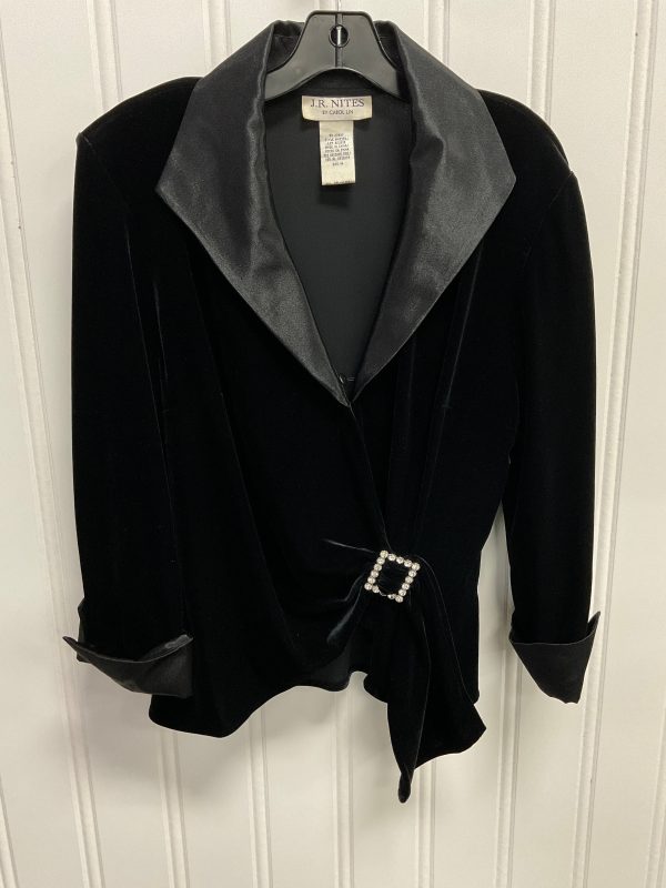 Blouse Long Sleeve By Jr Nites In Black, Size: L Sale