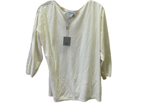 Ivory Sweater By liv milano , Size: L Supply