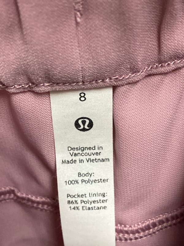 Athletic Pants By Lululemon In Pink, Size: 8 Online Hot Sale