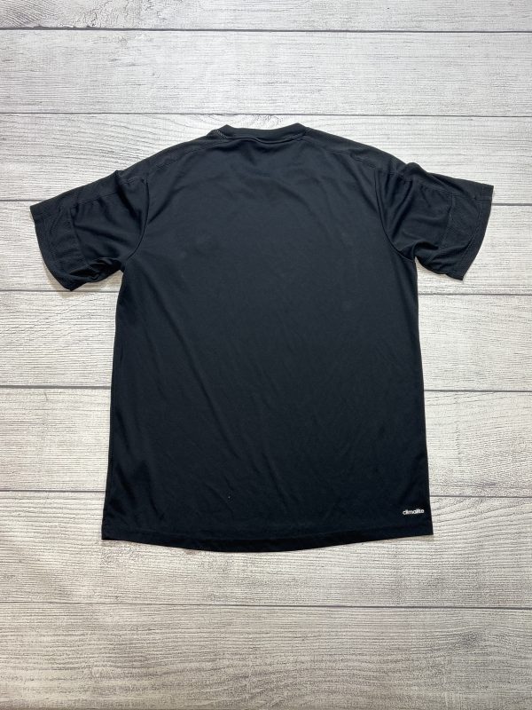 Athletic Top Short Sleeve By Adidas In Black, Size: L Online Sale