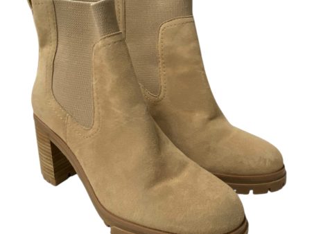 Boots Ankle Heels By Vince Camuto In Tan, Size:8 For Discount