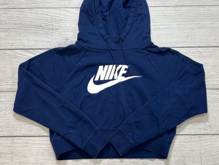 Athletic Sweatshirt Hoodie By Nike Apparel In Blue, Size: S Discount