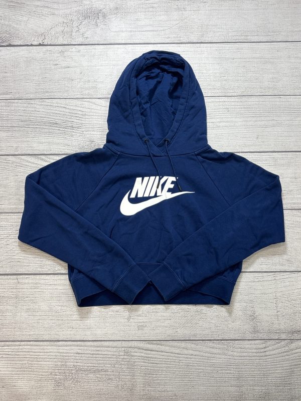 Athletic Sweatshirt Hoodie By Nike Apparel In Blue, Size: S Discount