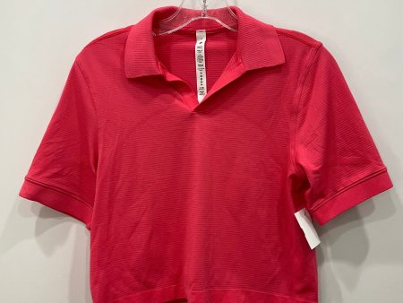 Athletic Top Short Sleeve By Lululemon In Pink, Size: 4 For Sale