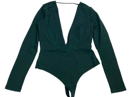 Bodysuit By American Apparel In Green, Size: L For Cheap