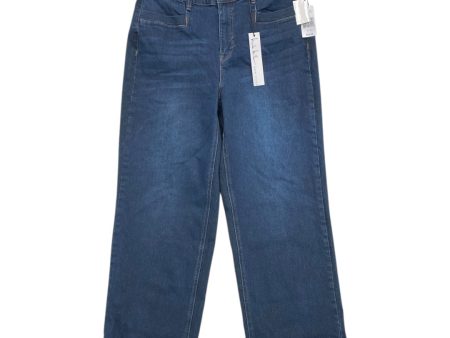 Jeans Wide Leg By Nicole By Nicole Miller In Blue Denim, Size:10 Hot on Sale