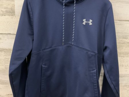 Athletic Sweatshirt Hoodie By Under Armour In Navy, Size: M For Sale