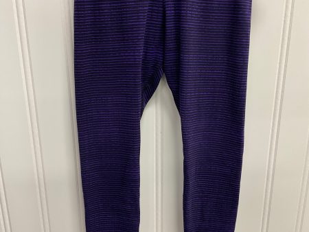 Athletic Leggings By Nike Apparel In Purple, Size: L Online Hot Sale