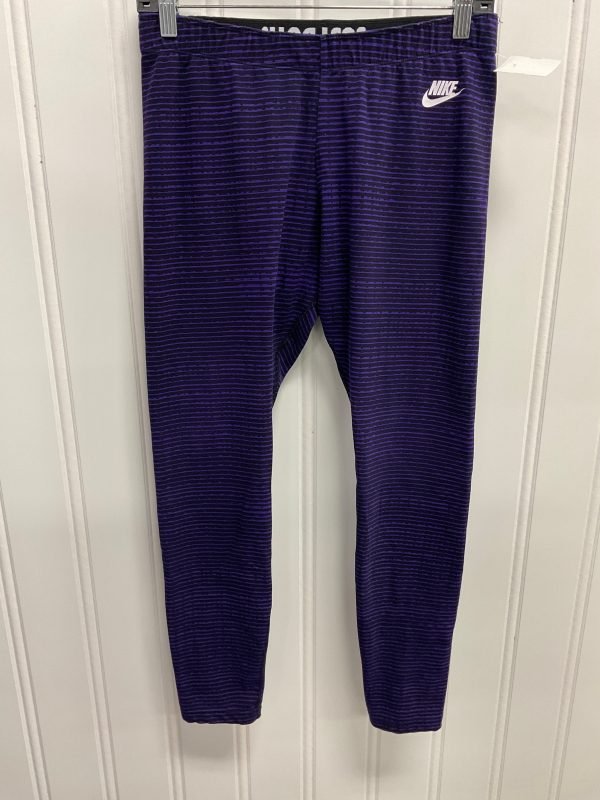 Athletic Leggings By Nike Apparel In Purple, Size: L Online Hot Sale