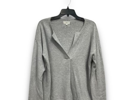 Top Long Sleeve Basic By Lou And Grey In Grey, Size: S For Sale