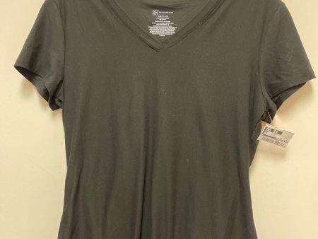 Top Short Sleeve Basic By No Boundaries In Black, Size: L Cheap