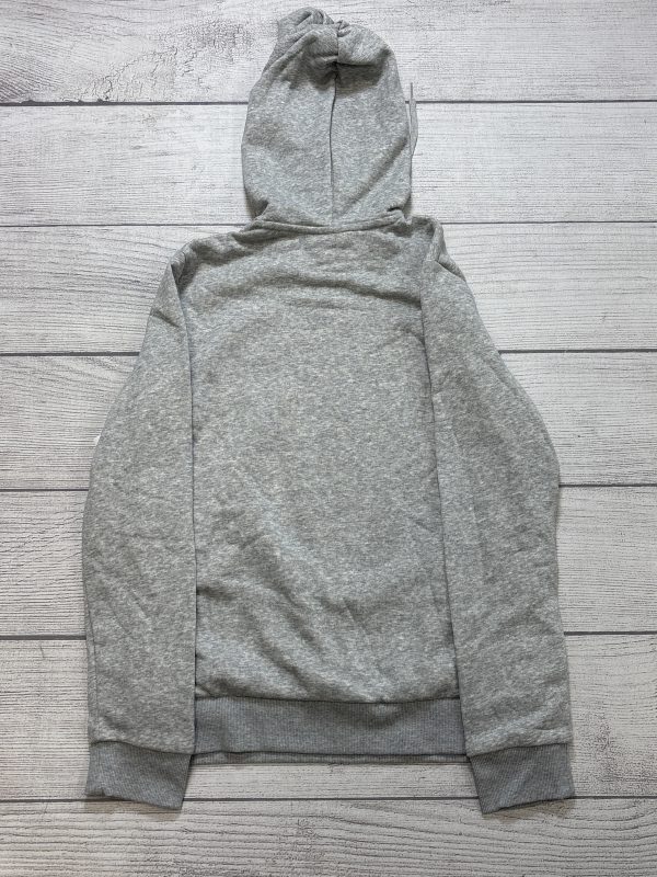 Athletic Sweatshirt Hoodie By Adidas In Grey, Size: M For Cheap