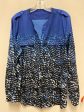 Blouse Long Sleeve By Clothes Mentor In Black & Blue, Size: Xl Hot on Sale