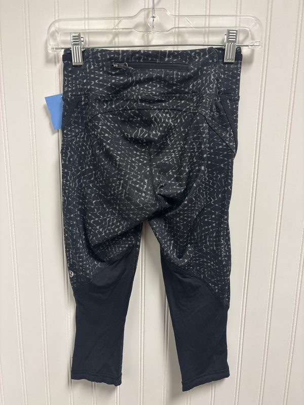 Athletic Leggings Capris By Lululemon In Black & White, Size: Xs Online Hot Sale