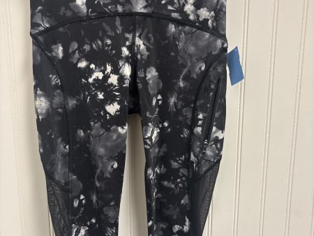 Athletic Leggings Capris By Lululemon In Black & Grey, Size: Xs For Sale