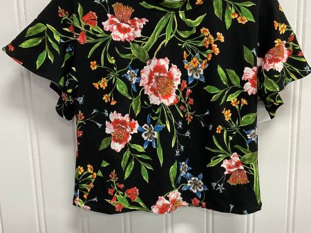 Top Short Sleeve By Rachel Roy In Floral Print, Size: L Cheap