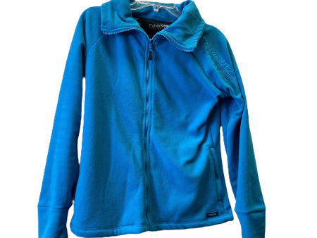 Blue Jacket Fleece By Calvin Klein, Size: L on Sale